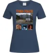 Женская футболка Welcome to Twin Peaks Темно-синий Женская футболка Welcome to Twin Peaks Темно-синий фото