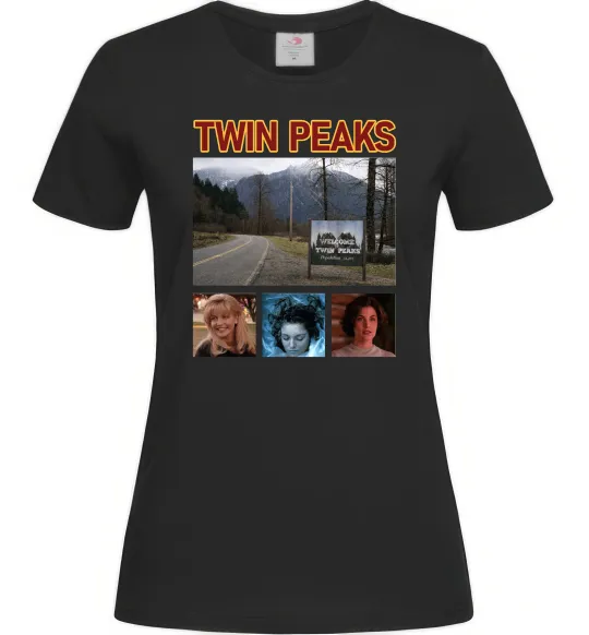 Женская футболка Welcome to Twin Peaks Черный фото