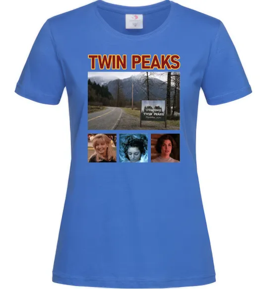 Женская футболка Welcome to Twin Peaks Ярко-синий фото
