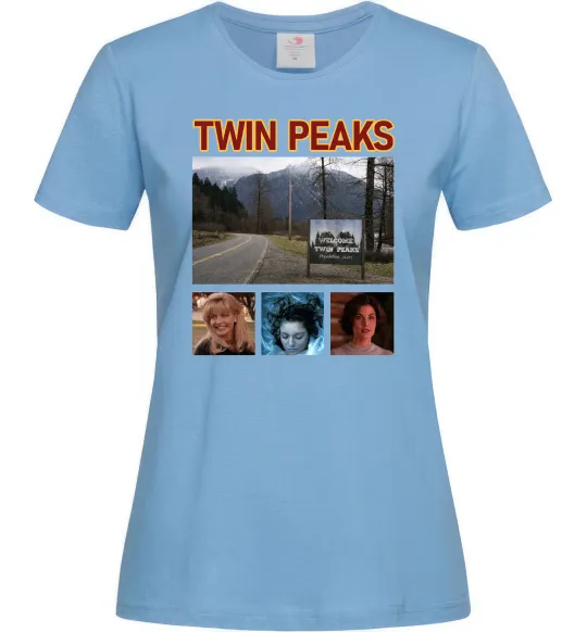 Женская футболка Welcome to Twin Peaks Голубой фото