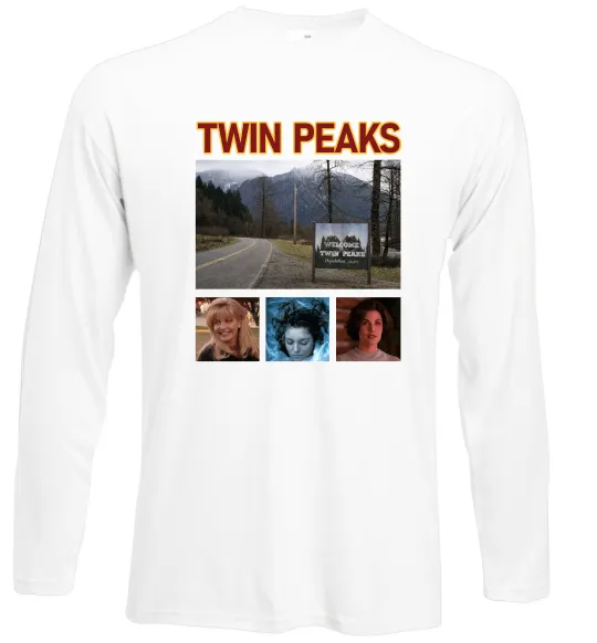 Лонгслив Welcome to Twin Peaks Белый фото