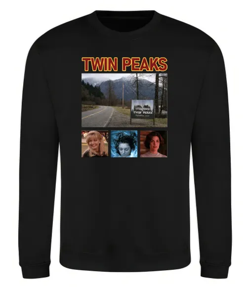 Свитшот Welcome to Twin Peaks Черный фото