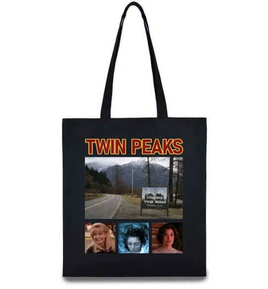 Эко-сумка Welcome to Twin Peaks Черный фото