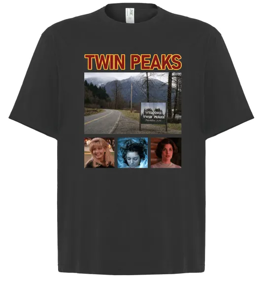 Футболка Оверсайз Welcome to Twin Peaks Черный фото