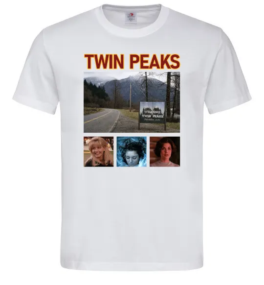 Мужская футболка Welcome to Twin Peaks Белый фото
