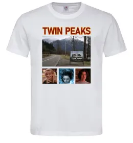 Мужская футболка Welcome to Twin Peaks Белый фото