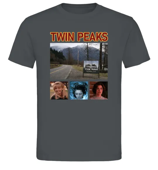 Мужская футболка Welcome to Twin Peaks Графит фото