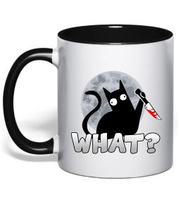 Чашка с цветной ручкой Кіт what? Чашка с цветной ручкой Кіт what?