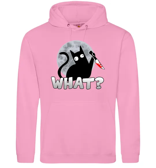 Женская толстовка (худи) Кіт what? Розовый фото
