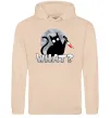 Женская толстовка (худи) Кіт what? Песочный Женская толстовка (худи) Кіт what? Песочный фото