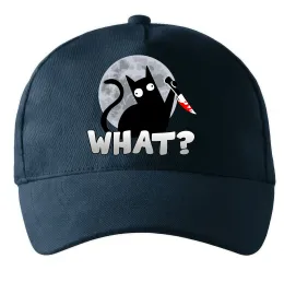 Кепка Кіт what? Темно-синий фото