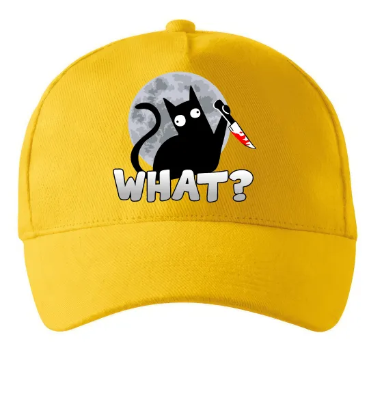 Кепка Кіт what? Солнечно желтый фото