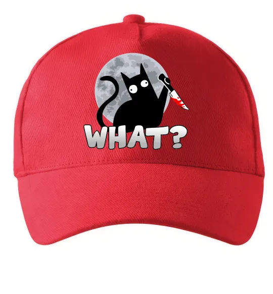 Кепка Кіт what? Красный фото