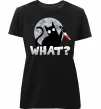 Жіноча преміум футболка Кіт what? Чорний Жіноча преміум футболка Кіт what? Чорний фото