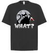 Футболка Оверсайз Кіт what? Чорний Футболка Оверсайз Кіт what? Чорний фото