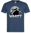 Мужская футболка Кіт what? Темно-синий фото