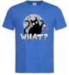 Мужская футболка Кіт what? Ярко-синий фото