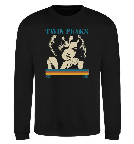Свитшот Twin Peaks est 1990 Черный фото