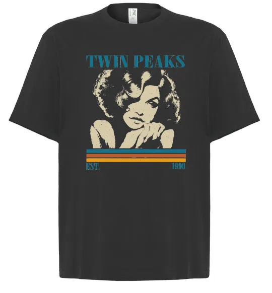 Футболка Оверсайз Twin Peaks est 1990 Черный фото