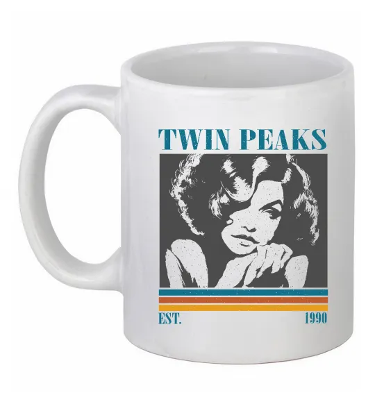 Чашка керамическая Twin Peaks est 1990 Белый фото
