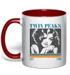 Чашка с цветной ручкой Twin Peaks est 1990 Красный Чашка с цветной ручкой Twin Peaks est 1990 Красный фото