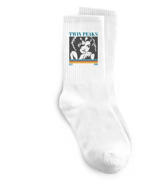 Носки Twin Peaks est 1990 Белый фото