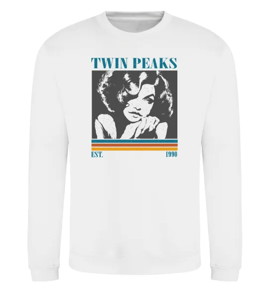 Свитшот Twin Peaks est 1990 Белый фото