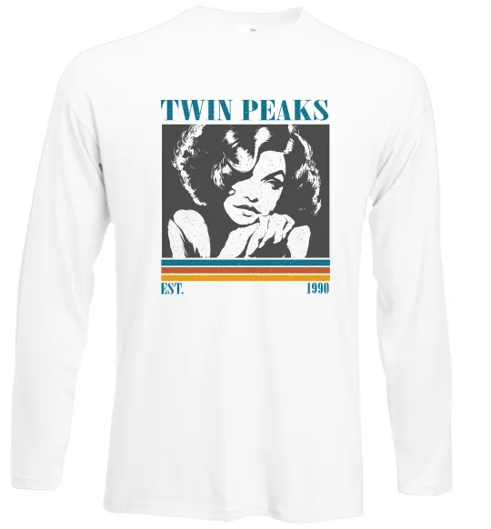 Лонгслив Twin Peaks est 1990 Белый фото