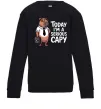 Детский Свитшот Today I`m a serious Capy Черный фото