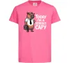 Дитяча футболка Today I`m a serious Capy Яскраво-рожевий фото