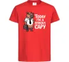 Дитяча футболка Today I`m a serious Capy Червоний фото
