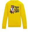 Детский Свитшот Today I`m a serious Capy Солнечно желтый фото