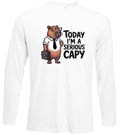 Лонгслив Today I`m a serious Capy