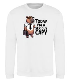 Світшот Today I`m a serious Capy Світшот Today I`m a serious Capy