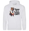 Жіноча толстовка (худі) Today I`m a serious Capy Сірий меланж фото