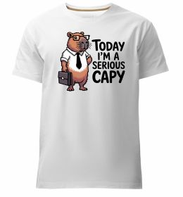 Чоловіча преміум футболка Today I`m a serious Capy
