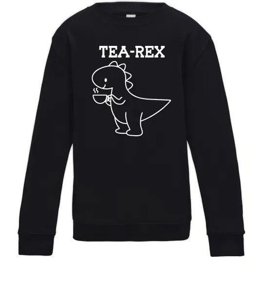 Детский Свитшот Tea-rex Черный фото