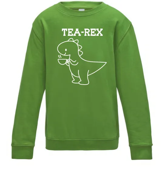 Детский Свитшот Tea-rex Лаймовый фото