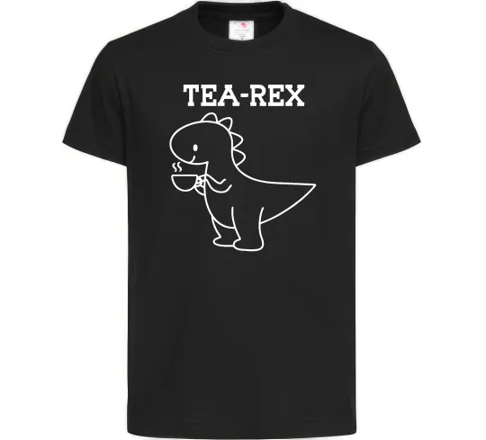 Детская футболка Tea-rex Черный фото