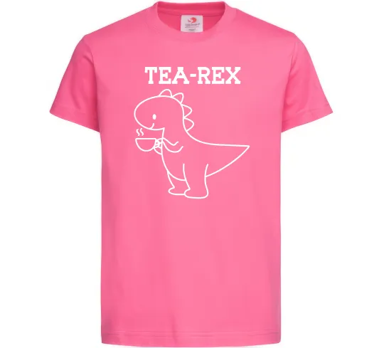 Детская футболка Tea-rex Ярко-розовый фото