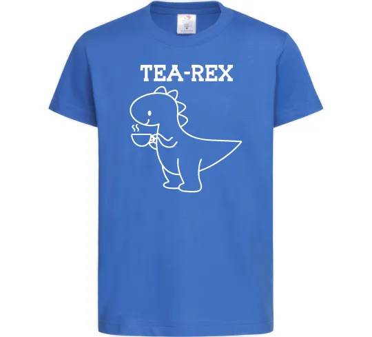 Детская футболка Tea-rex Ярко-синий фото