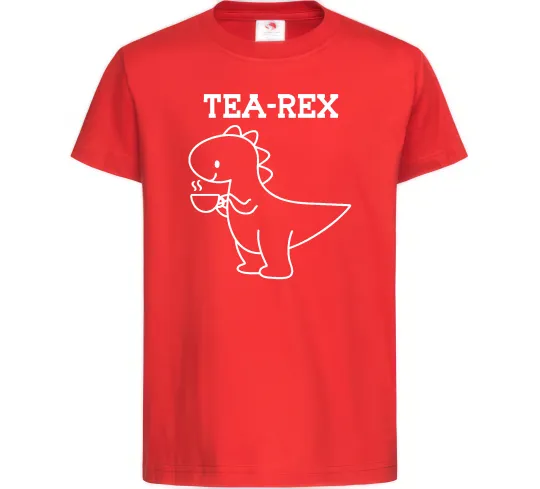 Детская футболка Tea-rex Красный фото