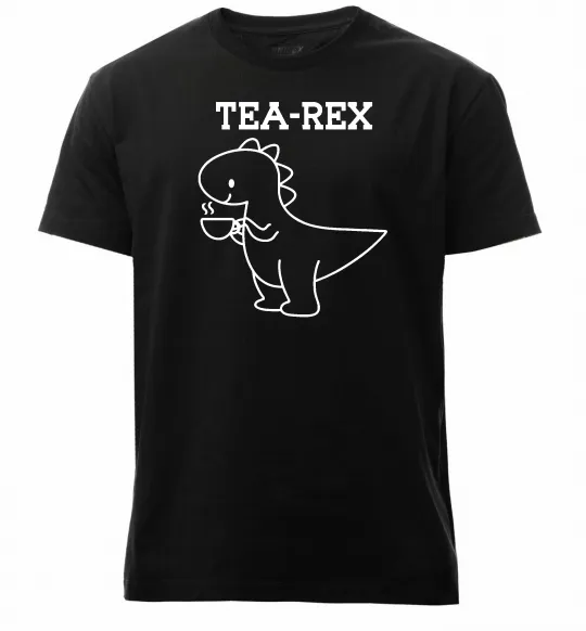 Мужская премиум футболка Tea-rex Черный фото