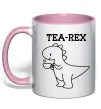 Чашка с цветной ручкой Tea-rex Нежно розовый Чашка с цветной ручкой Tea-rex Нежно розовый фото