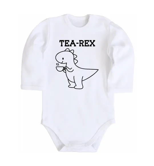 Детский боди Tea-rex Белый фото