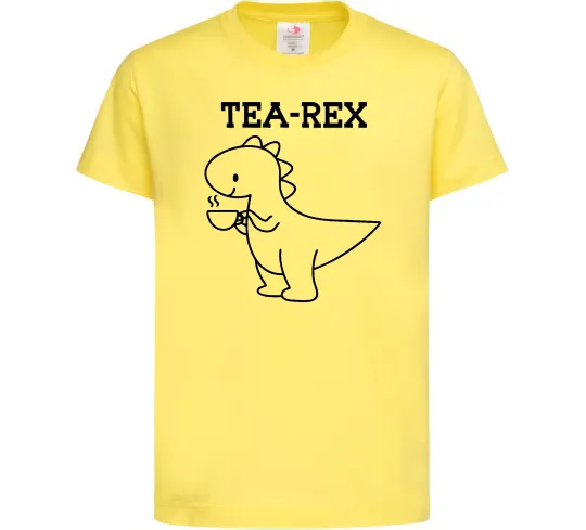 Детская футболка Tea-rex Лимонный фото