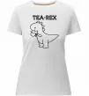 Женская премиум футболка Tea-rex Белый Женская премиум футболка Tea-rex Белый фото