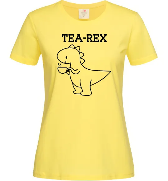 Женская футболка Tea-rex Лимонный фото