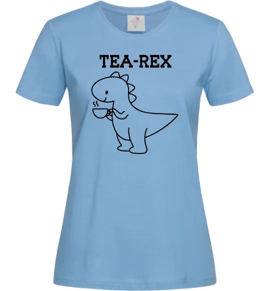 Женская футболка Tea-rex Голубой фото