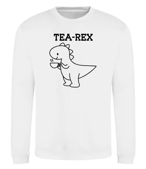 Свитшот Tea-rex Белый фото